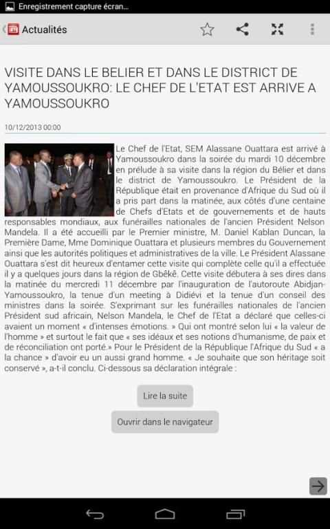 Gouvernement de Côte d'Ivoire screenshot 1