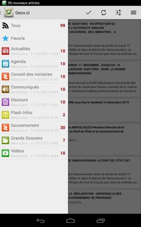 Gouvernement de Côte d'Ivoire screenshot 4