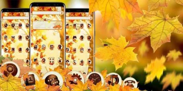 FREE autumn maple leaf tema screenshot 1