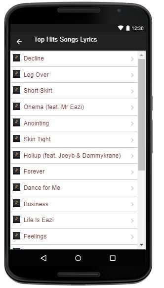Mr. Eazi Music Lyrics screenshot 3