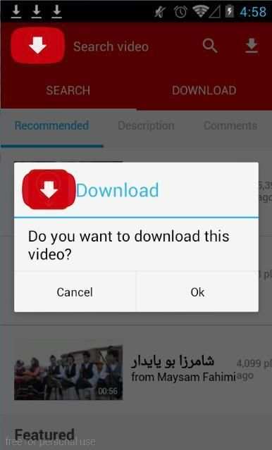 * video * downloader app yo‮utube screenshot 2