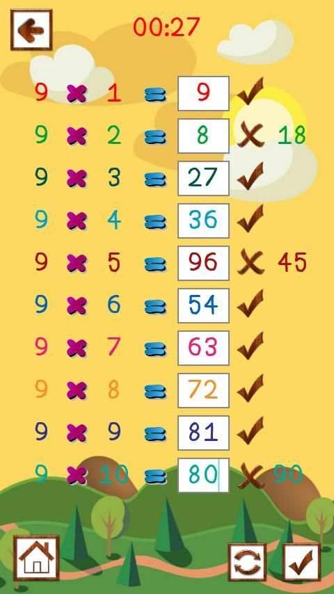 Math Table स्क्रीनशॉट 7