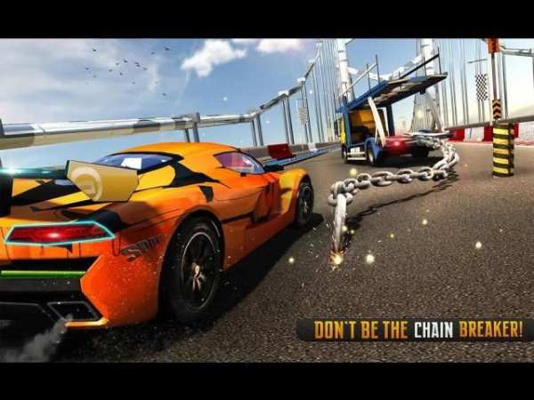 Chained Car Transport Truck Driving Games screenshot 9
