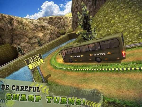 OffRoad US Army Coach Bus Driv screenshot 1