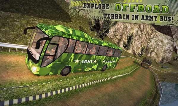 OffRoad US Army Coach Bus Driv screenshot 13