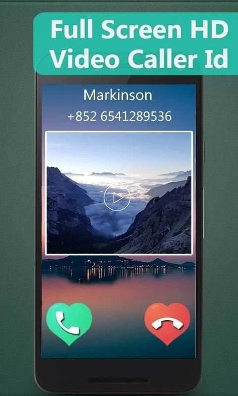 Full Screen HD Video Caller Id скриншот 1