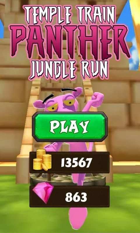Temple Train Panther: Jungle Run 1 تصوير الشاشة