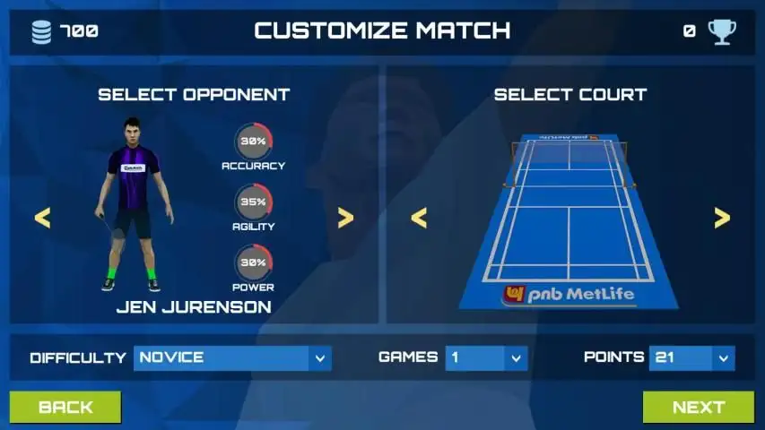 3D Pro Badminton Challenge скриншот 6