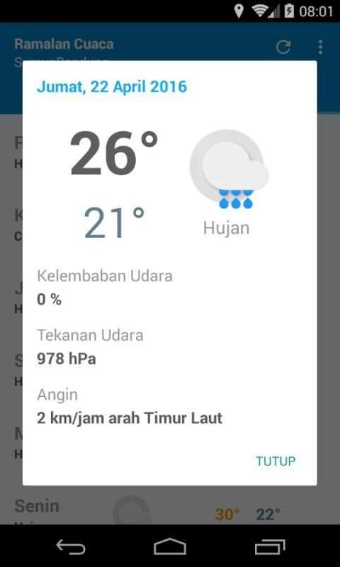 Ramalan Cuaca screenshot 2
