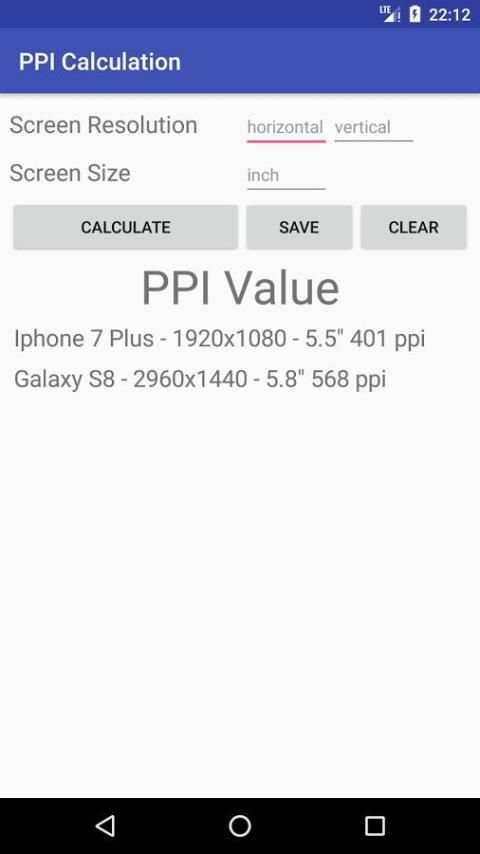 PPI Calculation screenshot 1