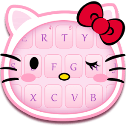 ikon Pink kitty keyboard
