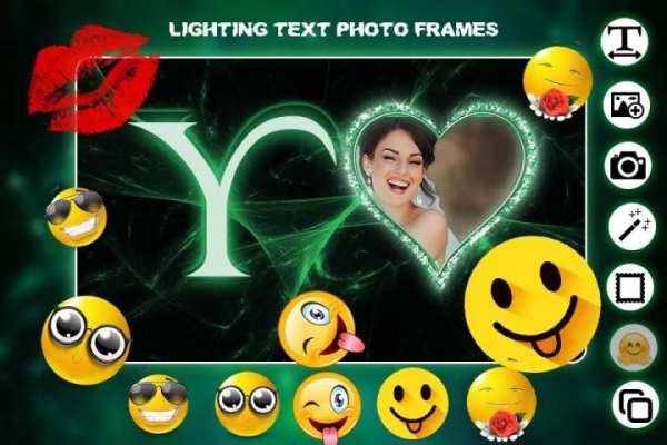 Lighting Text Photo Frame screenshot 3