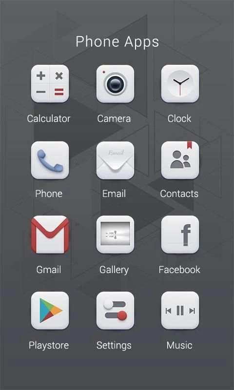 Pale Theme - ZERO Launcher screenshot 1