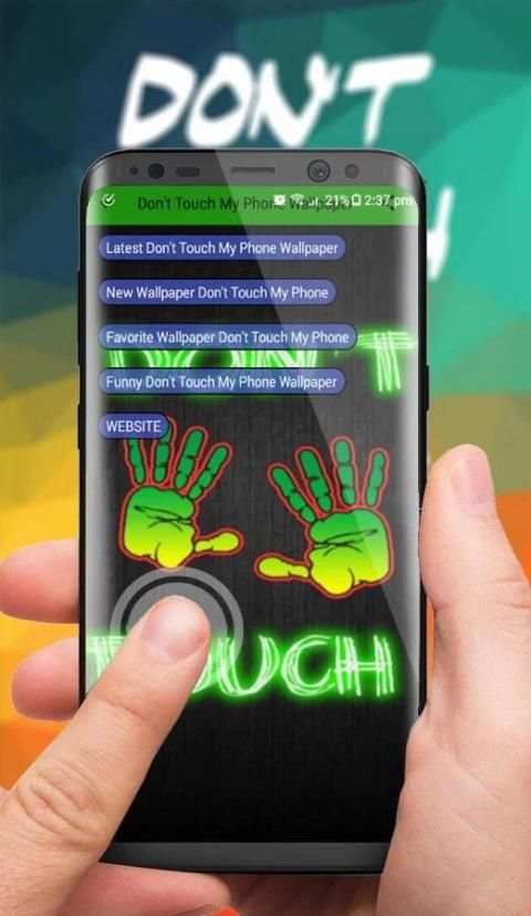 Don't Touch My Phone Wallpaper Custom Maker Poster 2 تصوير الشاشة