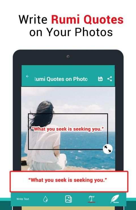 Rumi Quotes On Photos screenshot 1
