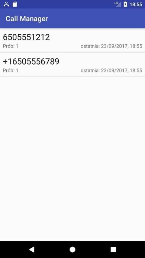 Call Manager screenshot 2