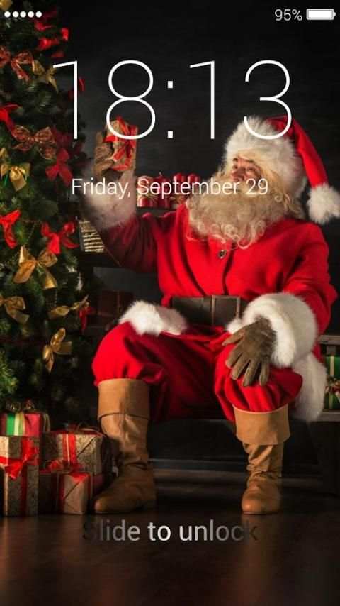 Santa Claus Lock Screen screenshot 7