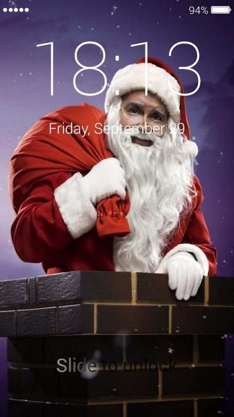 Santa Claus Lock Screen screenshot 4
