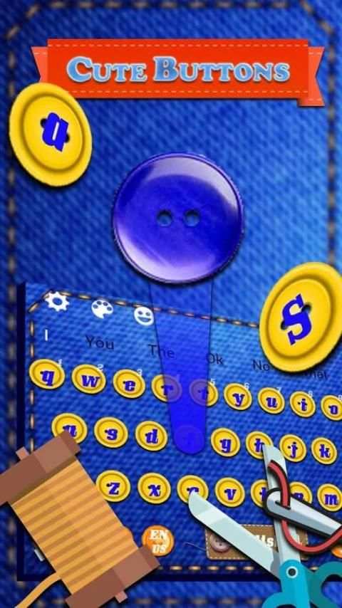 Cute Buttons Keyboard скриншот 1