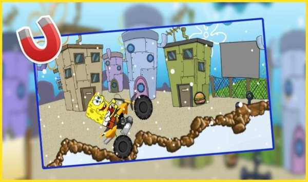 Spongbob Racing Car скриншот 1