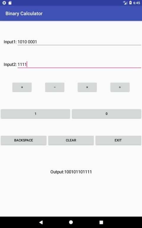 Binary Calculator 2 تصوير الشاشة