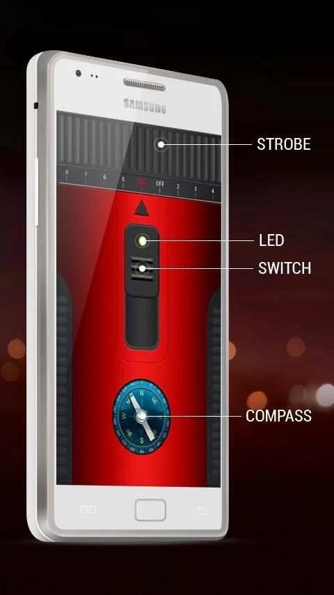 Bright Led Compass Flashlight स्क्रीनशॉट 2