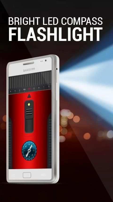 Bright Led Compass Flashlight स्क्रीनशॉट 3