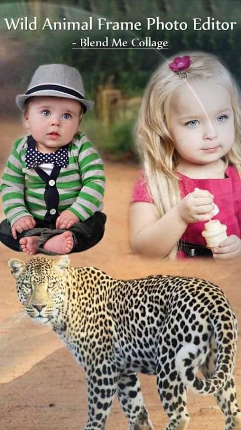 Wild Animal Frame Photo Editor - Blend Me Collage скриншот 3