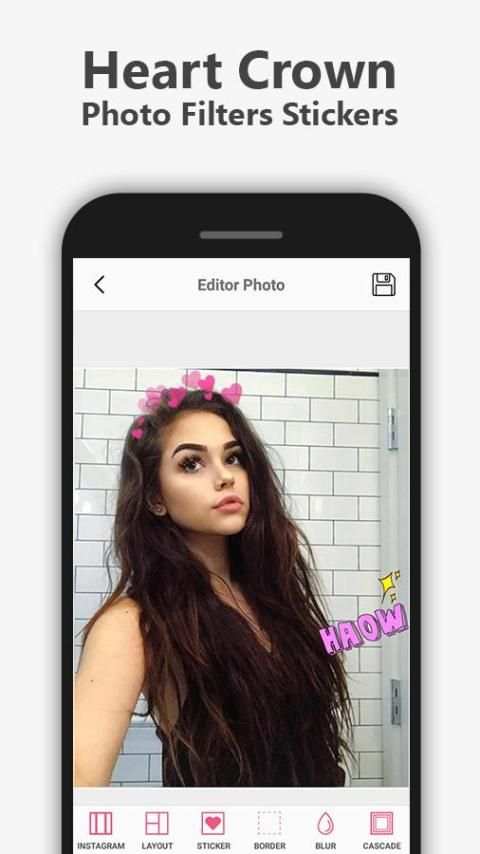 Heart Crown Photo Filters Stickers screenshot 6
