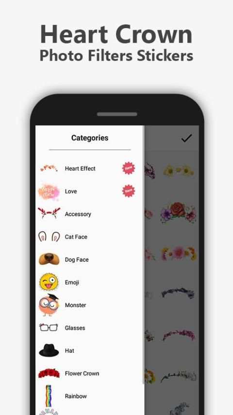 Heart Crown Photo Filters Stickers screenshot 3