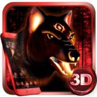 غاضب النار الذئب 3D الموضوع