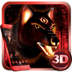 Angry Fire Wolf 3D Theme иконка
