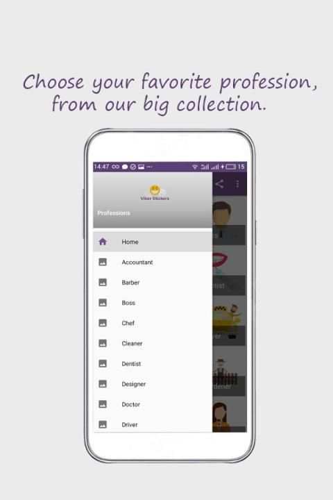 Stickers for Viber 1 تصوير الشاشة