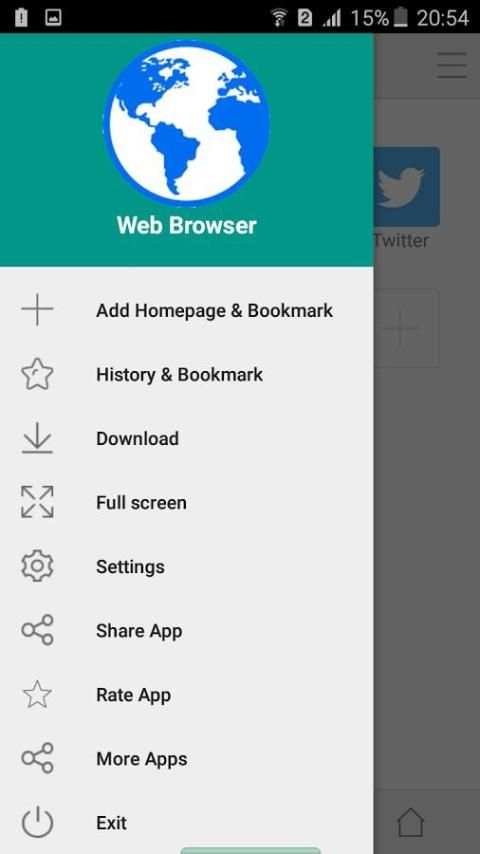 Web Browser for Android screenshot 2