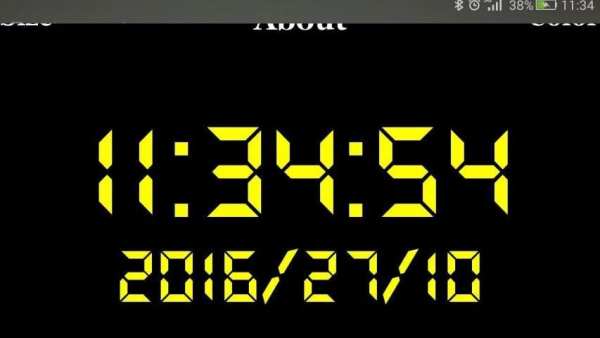 Digital clock(+ date) screenshot 1