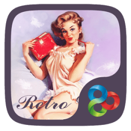 Retro Girl Go Launcher Theme أيقونة