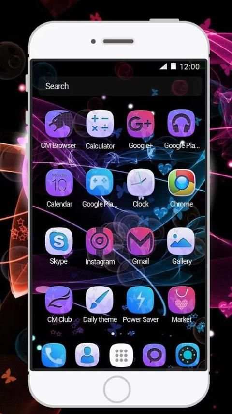 Glow Butterfly - Launcher Theme 3 تصوير الشاشة