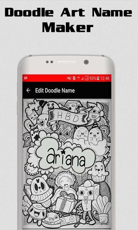 Doodle Art Name - Doodle Maker скриншот 1