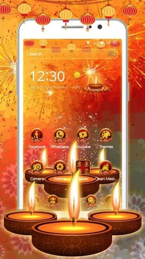 Happy and Shubh Deewali Theme screenshot 6