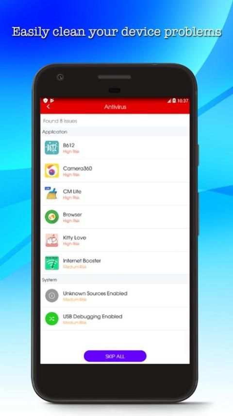 Antivirus Cleaner For Android & App Locker Pattern screenshot 2