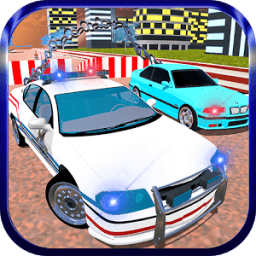 Police Chained Car Criminal Chase आइकन