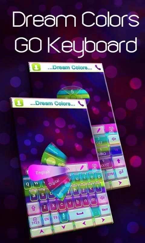 Dream Colors Go Keyboard Theme screenshot 2