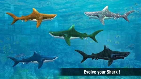 Shark Bite Attack 3D-Shark Games स्क्रीनशॉट 2