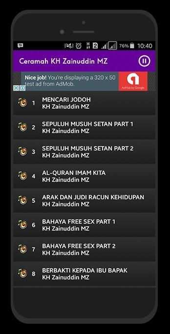 Ceramah KH. Zainuddin MZ скриншот 3