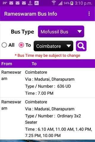Rameswaram Bus Info screenshot 4
