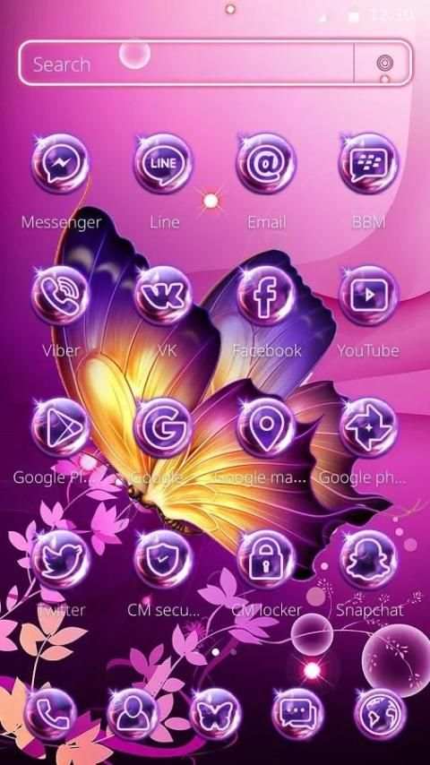 Scintillating Butterfly Theme 2 تصوير الشاشة