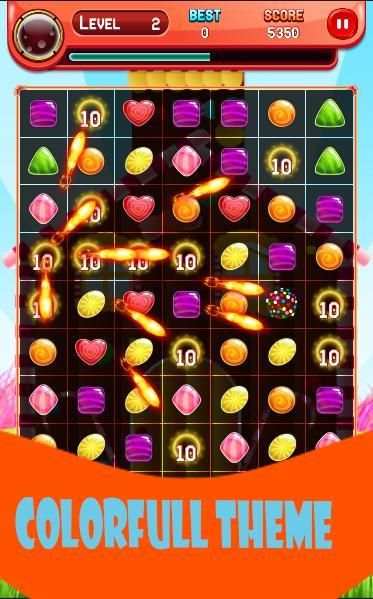 Striped Candy-Match 3 screenshot 1