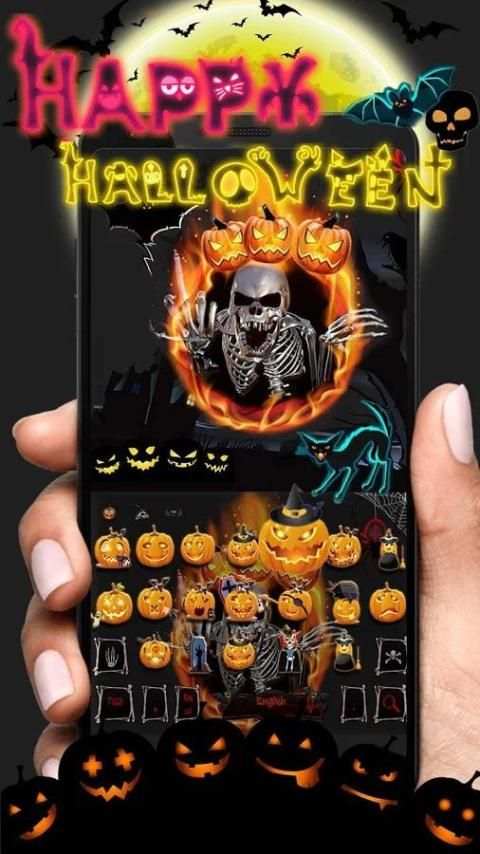Halloween skull Keyboard Theme screenshot 3