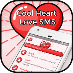 ikon Cool Heart Love SMS
