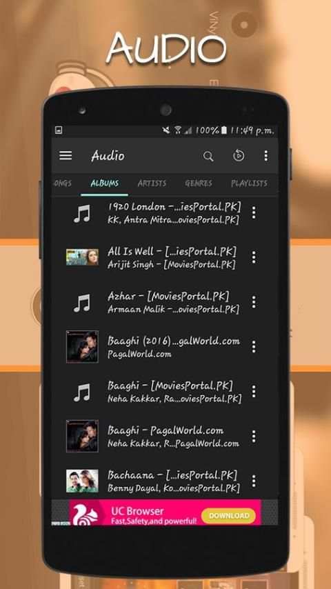 Music Mp3 Video Player 2017 screenshot 6